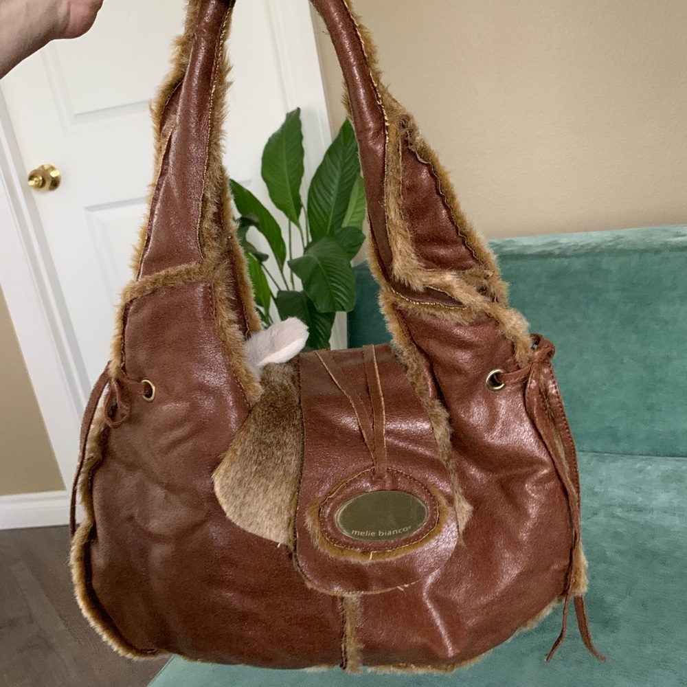 Brown handbag Melie Bianco